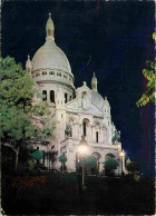 75 - Paris - Basilique Du Sacré-Coeur De Montmartre - Vue De Nuit - Carte Dentelée - CPSM Grand Format - Voir Scans Rect - Sacré Coeur