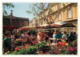 13 - Aix En Provence - Marché Aux Fleurs Place De La Mairie - CPM - Flamme Postale - Voir Scans Recto-Verso - Aix En Provence