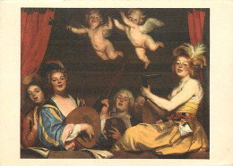 Art - Peinture - Gérard Honthorst - Concert - Carte De La Loterie Nationale - Anges - Mandoline - Carte Neuve - CPM - Vo - Malerei & Gemälde