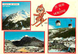 74 - Morzine - Multivues - Téléphérique - Hiver - Neige - CPM - Voir Scans Recto-Verso - Morzine