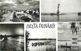 Postcard Romania Delta Dunarii Far Nava Pasari - Romania