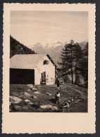 Italia  Luogo Di Montagna Da Identificare Baita 1950 Fotografia Vintage - Orte