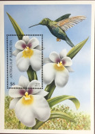 Antigua 1997 Orchids Flowers Birds Minisheet MNH - Orchidées