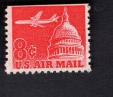 2010461270 1963 (XX) SCOTT C64 POSTFRIS MINT NEVER HINGED  - JET AIRLINER OVER CAPITOL UPPER IMPERFORATED - 3b. 1961-... Neufs