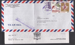 001232/ Philippines Airmail Cover 1989 To Austria With Contents - Filipinas