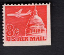 2010461606 1963 (XX) SCOTT C64 POSTFRIS MINT NEVER HINGED  - JET AIRLINER OVER CAPITOL UNDER & RIGHT IMPERFORATED - 3b. 1961-... Ongebruikt