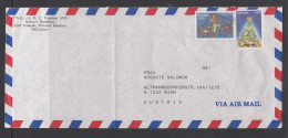 001233/ Philippines Airmail Cover 1989 To Austria - Filippine