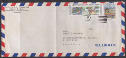 001234/ Philippines Airmail Cover 1989 To Austria - Filippijnen