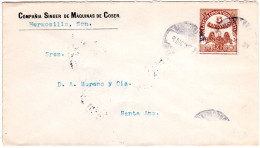Mexiko 1917, 5 C. Transitorio Auf Firmen Brief V. Hermosillo, Sonora. - México