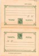 Spanien  P 8, Ungebr. 15+15 C. Doppelkarte Ganzsache. - Briefe U. Dokumente