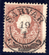 Österreich 10 Kr. Type I  M. Zentrischem Ungarn Zier-Stpl. SARVAR. Luxus! - Lettres & Documents