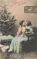 FETES - VOEUX - Noël - Joyeux Noël - Enfant - Femme - Petite Fille - Sapin - Colorisé - Carte Postale Ancienne - Sonstige & Ohne Zuordnung