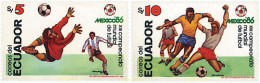 729485 HINGED ECUADOR 1986 COPA DEL MUNDO DE FUTBOL. MEXICO-86 - Equateur