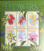 Antigua 2000 Flowers Butterflies Sheetlet MNH - Otros & Sin Clasificación