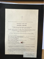 Eerwaarde Heer Joseph Dochy Pastoor Hoofdkerk St.-Salvator Kanunnik *1900 Ardooie +1959 Brugge Vanden Berghe Moulaert Do - Décès