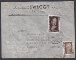 001242/ Argentina Airmail Cover 1953 To Germany - Covers & Documents