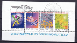 ITALIA REPUBBLICA  - FOGLIETTO  - 23 Ottobre 1999 - Orientamento Al Collezionismo Filatelico (1)ANNULLO DI PADOVA - 1991-00: Usados