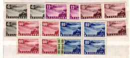 1952  Dam Lake 5 V.- MNH    Block Of Four  Bulgarie / Bulgaria - Ongebruikt