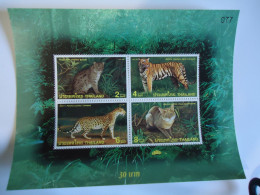 THAILAND MNH   SHEET  TIGER 1998 - Felinos