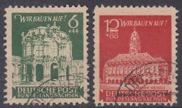 SBZ 64-65 Wiederaufbau Dresden - Zwinger & Rathaus - Usati