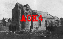 62 NOYELLES SOUS BELLONNE Eglise Ruines Arras 1917 1918 Nordfrankreich IR 95 Feldpost - Autres & Non Classés