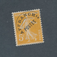 FRANCE - PREOBLITERE N° 50 NEUF** SANS CHARNIERE AVEC GOMME NON ORIGINALE (GNO) - COTE : 45€ - 1922/32 - 1893-1947