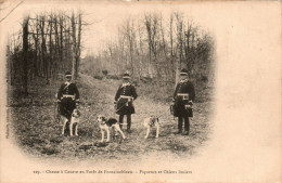 N°86 W -cpa Chasse à Courre En Forêt De Fontainebleau -piqueurs Et Chiens- - Caza