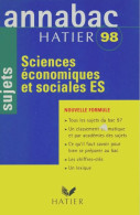 Sciences économiques Et Sociales (1998) De Collectif - 12-18 Anni