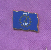 Rare Pins Voile Open Assurance Uap Drapeau Europe Zamac Starpins L399 - Segeln
