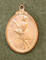 Médaille Belge La Fleur De L'orphelin  Guerre 14-18  - Belgian Medal WWI Médaillette Journée Devreese - Belgio