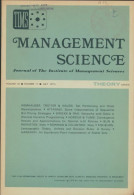 Management Science Volume 20 N°11 (1974) De Collectif - Economie