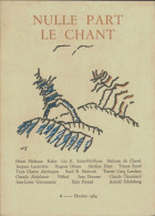 Nulle Part Le Chant N°4 (1984) De Collectif - Musique