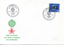 Switzerland, OMS_WHO, FDC, 1962, Michel 35, Against Malaria, - WGO