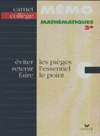 Mathématiques 3e (1995) De Josep Cesaro - 12-18 Jahre