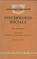 Psychologie Sociale Tome I (1963) De Otto Klineberg - Psicología/Filosofía