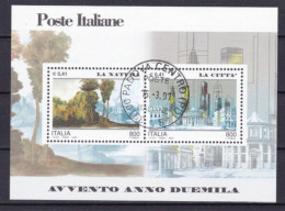 ITALIA REPUBBLICA  - FOGLIETTO  - 4 Maggio 2000 - Avvento Dell'anno 2000, La Natura E La Città (5) ANNULLO DI PADOVA - 1991-00: Usados