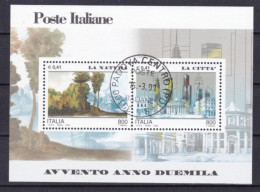 ITALIA REPUBBLICA  - FOGLIETTO  - 4 Maggio 2000 - Avvento Dell'anno 2000, La Natura E La Città (5) ANNULLO DI PADOVA - 1991-00: Used