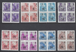 Alemania DDR 0176/183 ** MNH. 1954. Bloque De 4 - Ungebraucht