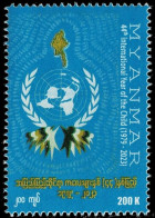 Myanmar 2023 The 44th Anniversary Of The International Year Of The Child Stamp 1v MNH - Myanmar (Birmanie 1948-...)