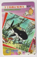 Télécarte China Tietong - Tintin - BD