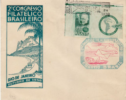 BRAZIL 1938  BRAPEX COMMEMORATIVE COVER - Lettres & Documents