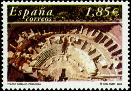 España 2003  EDIFIL 3984 ** Teatro Romano Zaragoza - Neufs