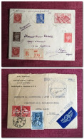 1942 Lot De 2 Lettres - Albi (Commissaire Spécial Carrance) Pour Alger + Alger Aviation De L'AFN - Cartas & Documentos