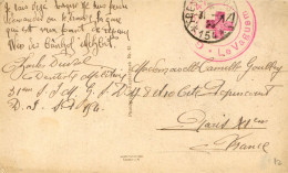 Cachet G S D 47 Le Vaguemestre - Trésor Et Postes 154  1923 Sur Cpa Mainz A. RH An Den Dampferstationen - Cachets Militaires A Partir De 1900 (hors Guerres)