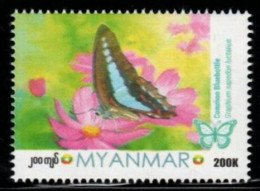 Myanmar 2024 Insects - Butterfly Of Myanmar (II) Stamp 1v MNH - Myanmar (Birmanie 1948-...)