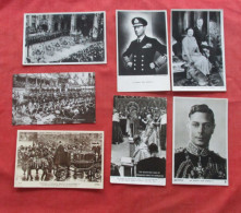 Lot Of 7 Cards.      King & Queen    Ref 6384 - Personaggi Storici