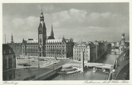Hamburg Rathaus Und Platz Ngl #115.771 - Altri & Non Classificati