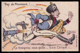 Artist Signed D'Aurian French Propaganda WWI Anti German Kronprinz Pc VK8333 - Bandes Dessinées