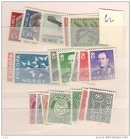 1962 MNH Norwegen, Year Complete According To Michel, Postfris - Años Completos