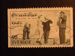 90 SUECIA SUEDE 1977 / HOMENAJE Al Poeta EVERT TAUBE / YVERT 967 FU - Usati